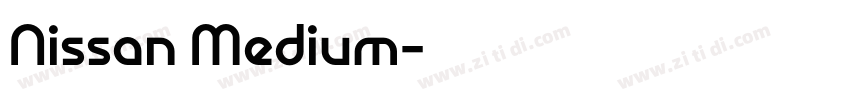 Nissan Medium字体转换